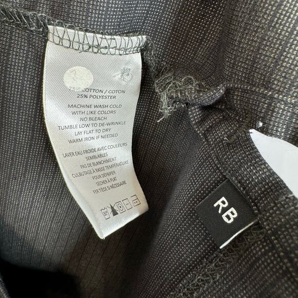 Robert Barakett Long Sleeve Polo Shirt Lightweight Performance Brown Men's M - Picture 7 of 9